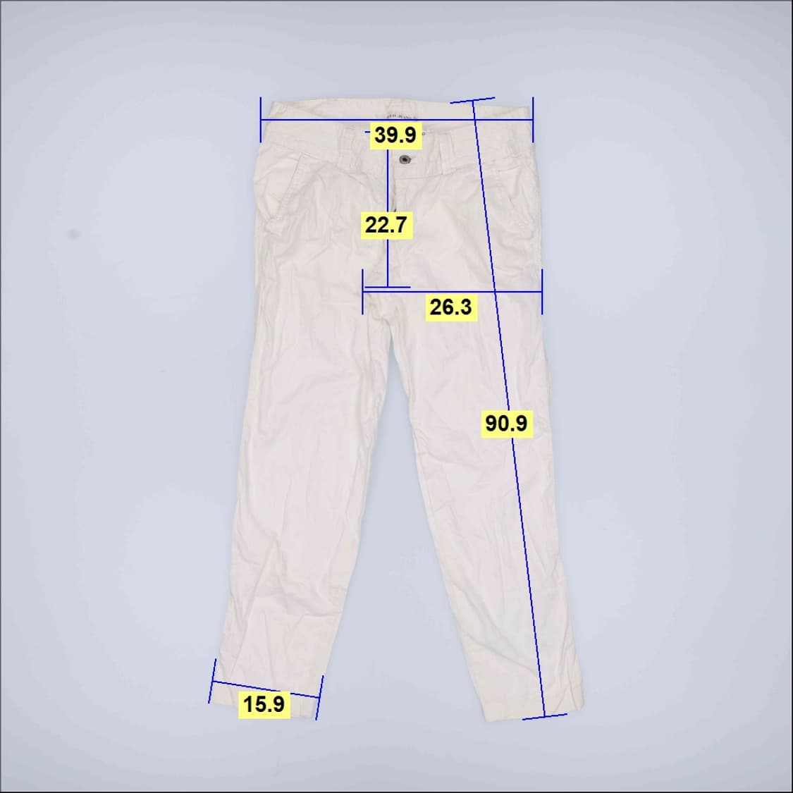 70-98 폴로진 화이트 코튼팬츠 0406H1 상품이미지6