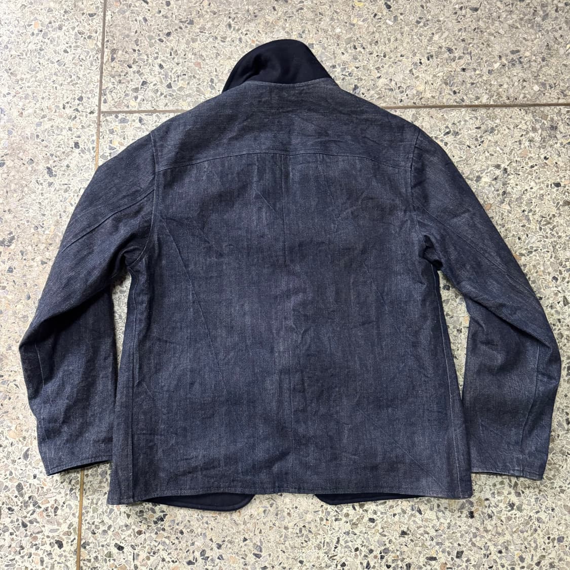 [M~L] Evan Kinori 이반키노리 양면 데님 울 초어 자켓 상품이미지3