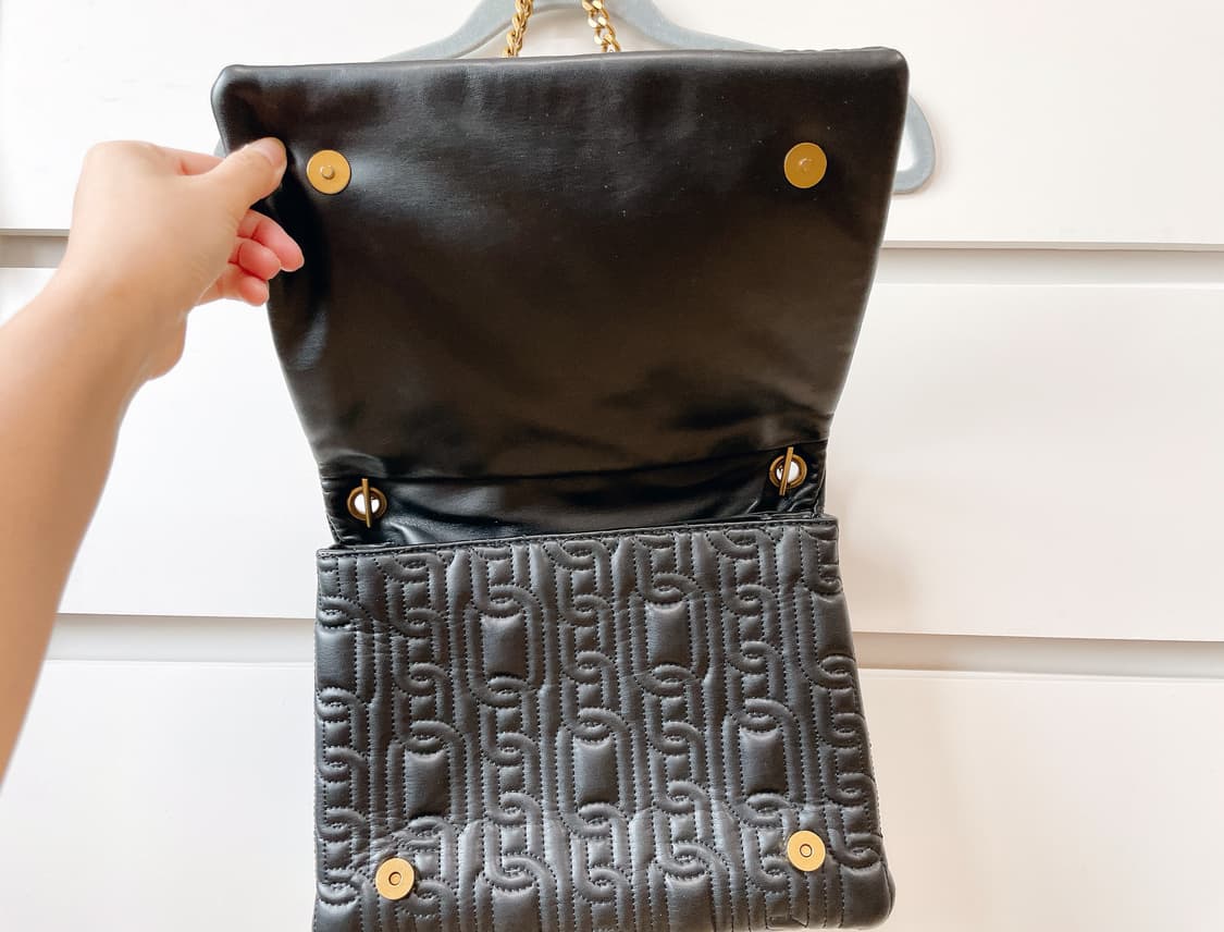 ZARA 자라 금속 체인 블랙 퀼팅 숄더백 거의 새것 상품이미지7