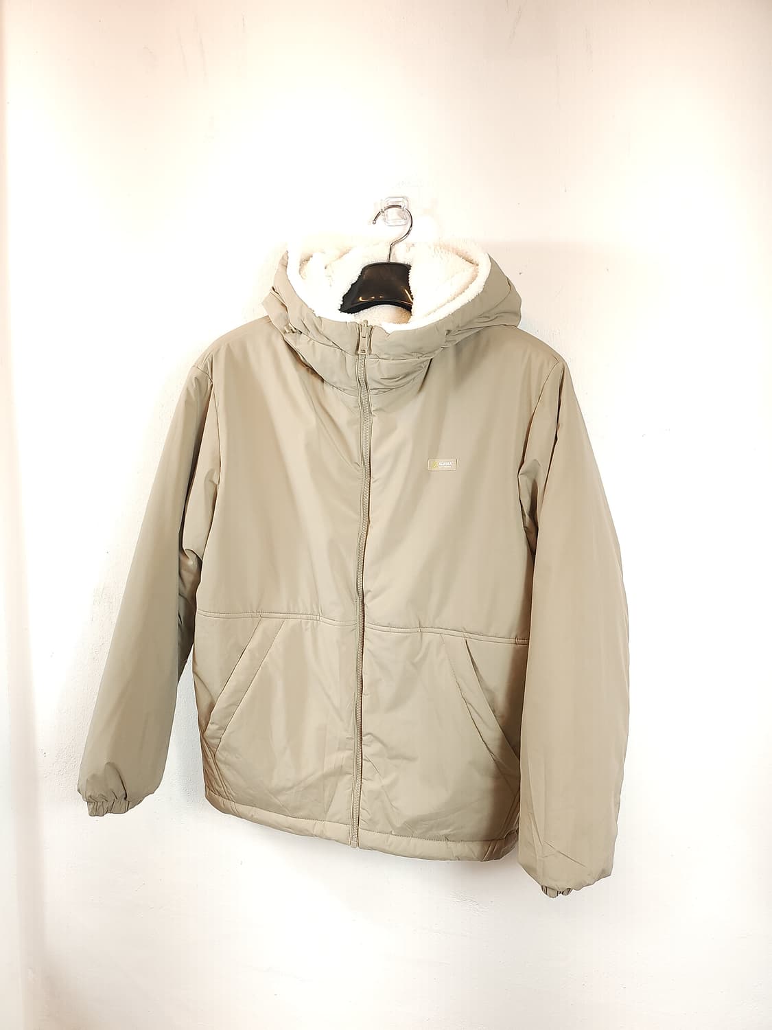 알래스카 양털 후리스 양면 점퍼 95 M 새제품 상품이미지1