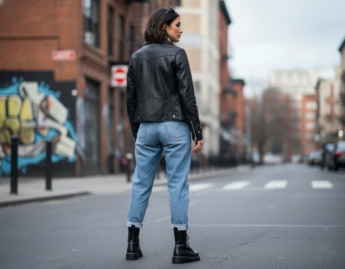 8세컨즈 양가죽 라이더 자켓 L사이즈 상품이미지2