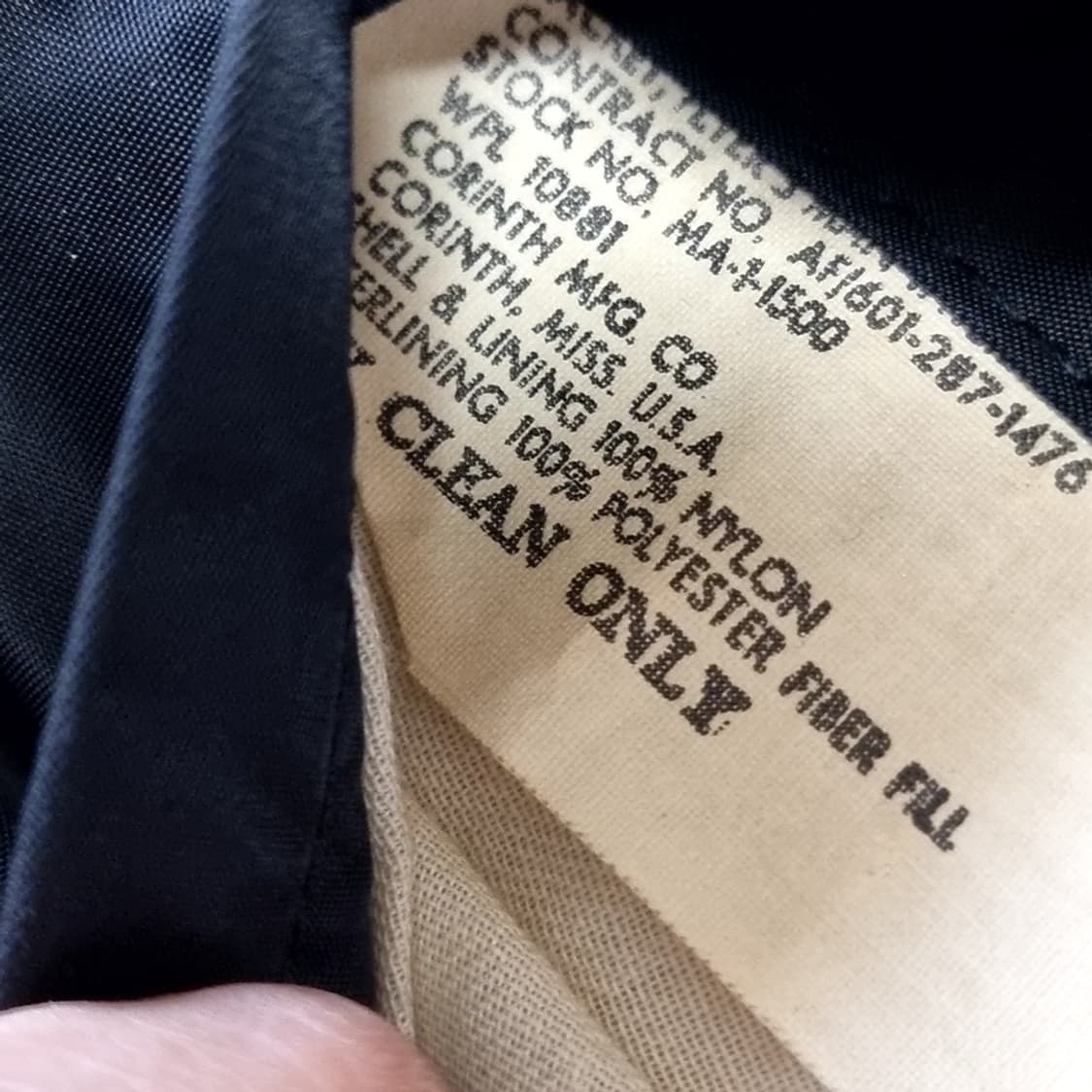 corinth사 usa메이드블랙 MA-1 항공 점퍼(100) 상품이미지6