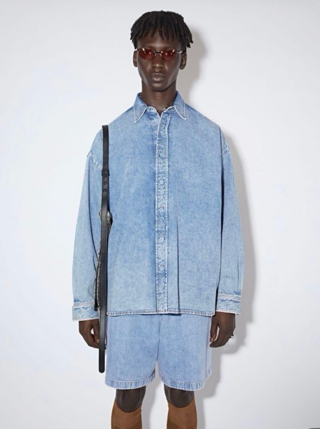 아크네 스튜디오 아크네 버튼업 오버사이즈 데님 남여공용 상품이미지8