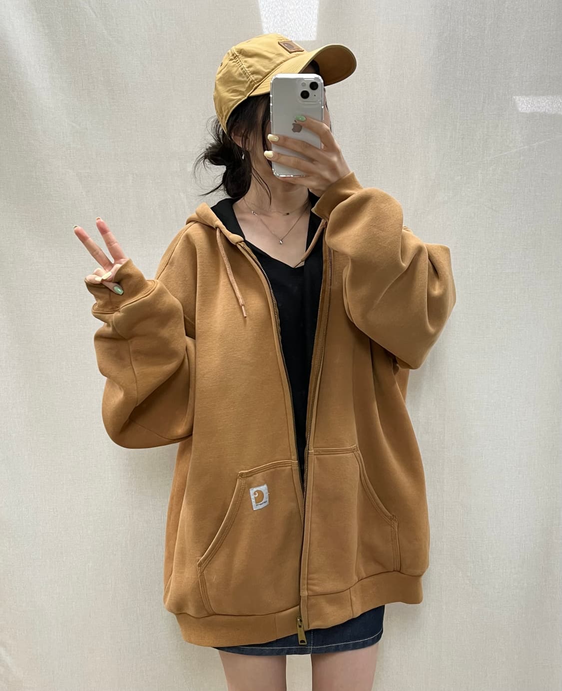 칼하트 써멀 레인디팬서 후드 집업/#3563 상품이미지1