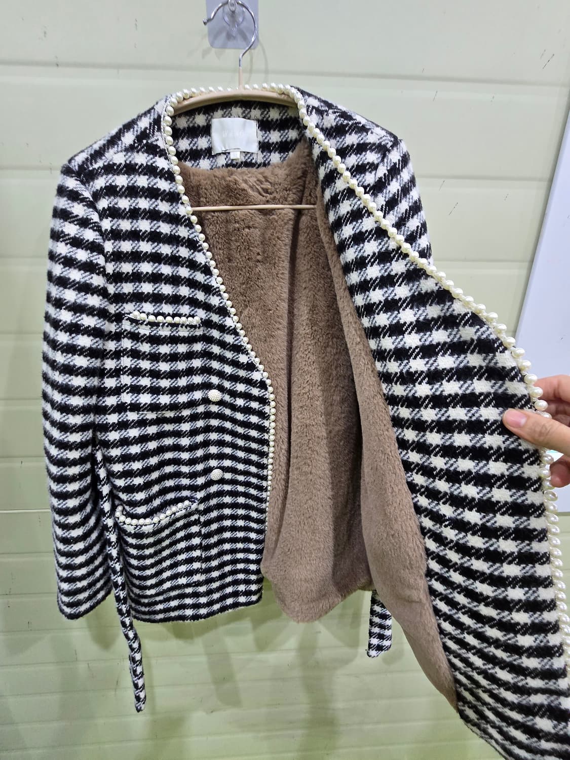 하운드투스 패턴의 코트 상품이미지10