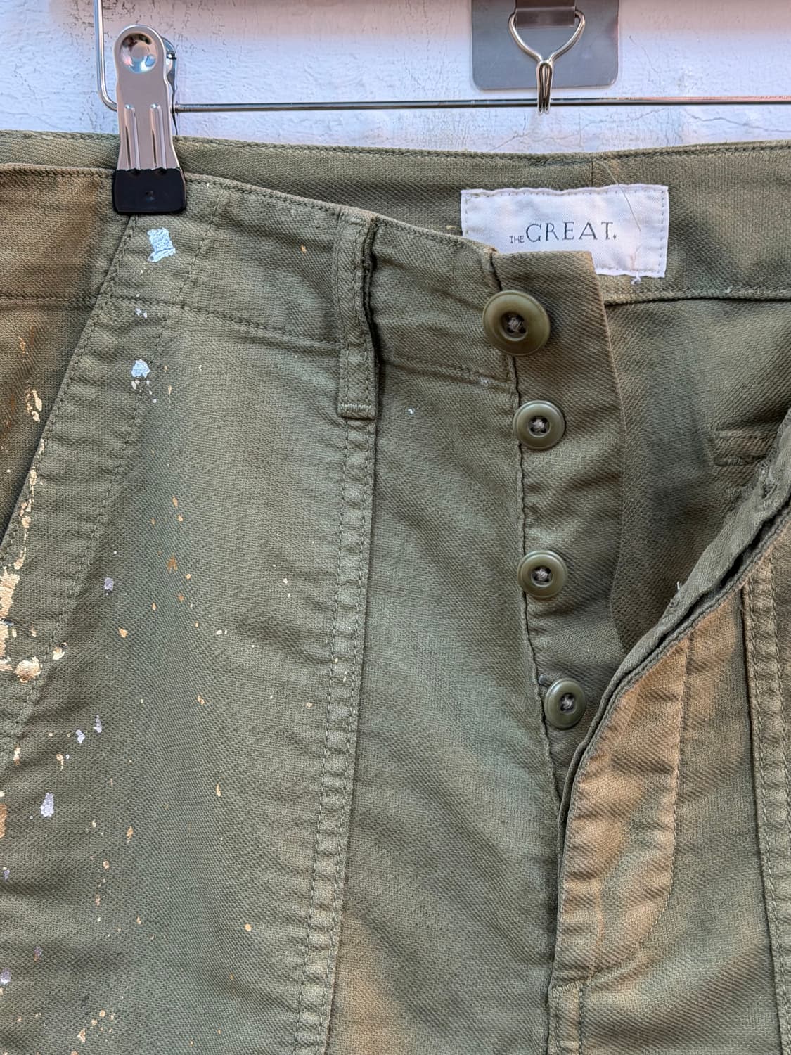 The Great 실버 골드 스플래터 퍼티그 팬츠 27 상품이미지4