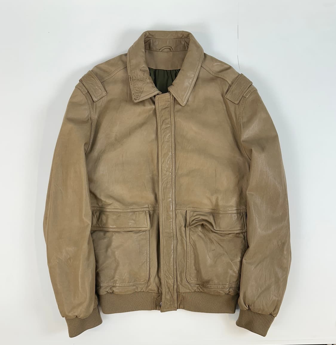 에르메네질도 제냐 A-2 가죽 자켓 50 상품이미지1