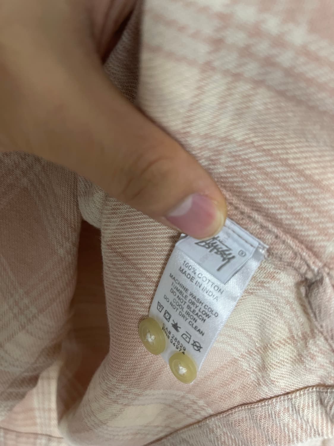 스투시 비치 플레이드 체크셔츠 M 상품이미지5