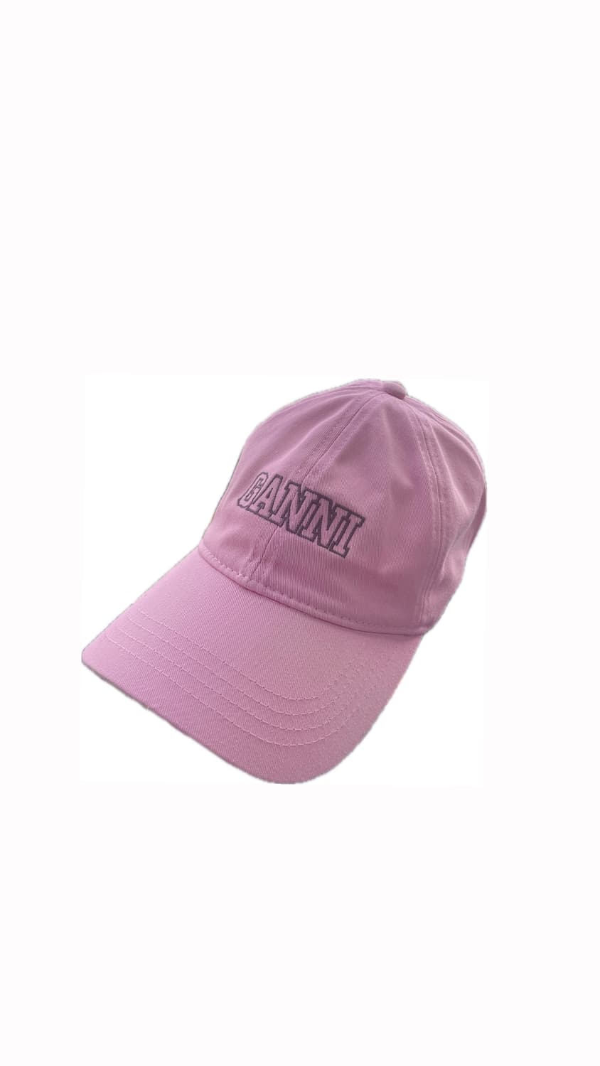 가니(Ganni)  로고 자수 베이스볼 캡 모자 상품이미지1