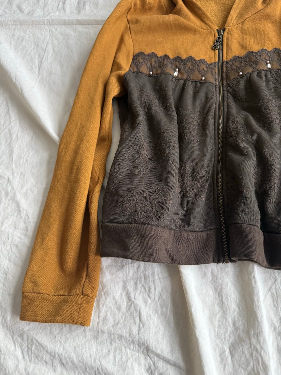 엑시즈팜 머스타드 모카 니혼진 모리 후드집업 상품이미지2