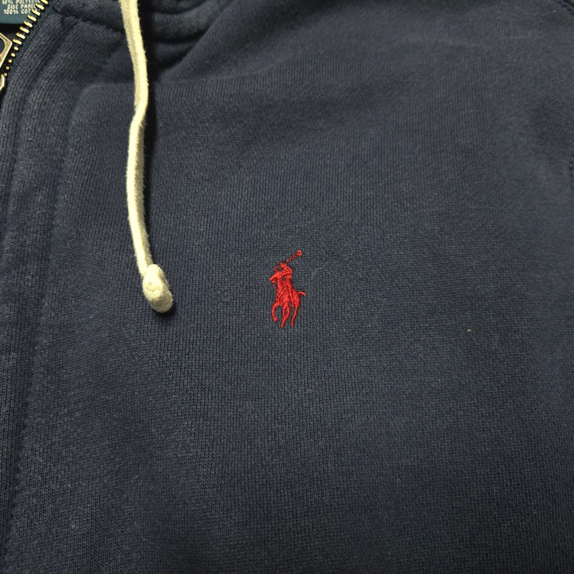 XXL 폴로랄프로렌 써멀 후드 집업 네이비 상품이미지2