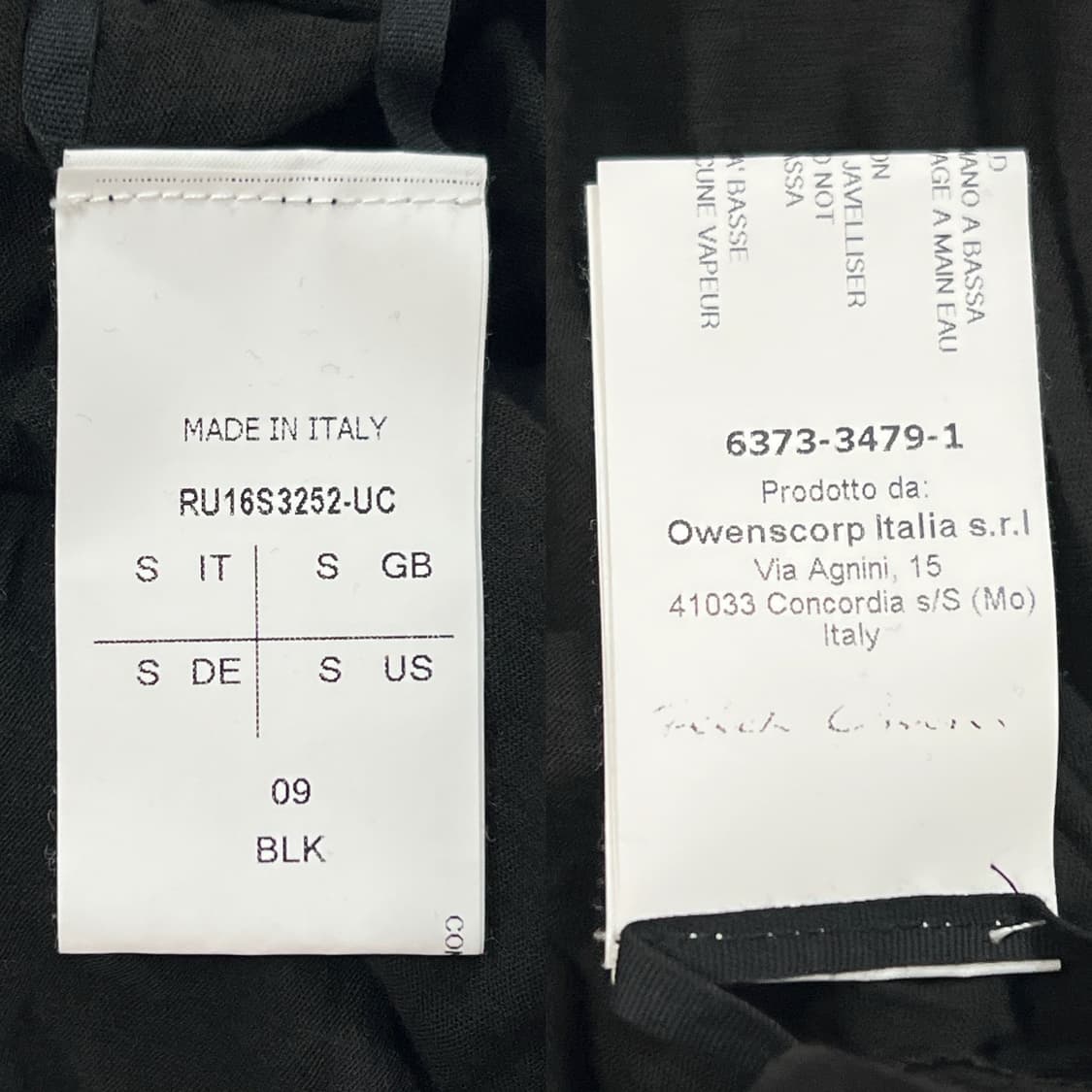 릭오웬스 16SS "CYCLOPS" 롱슬리브 블랙 상품이미지9