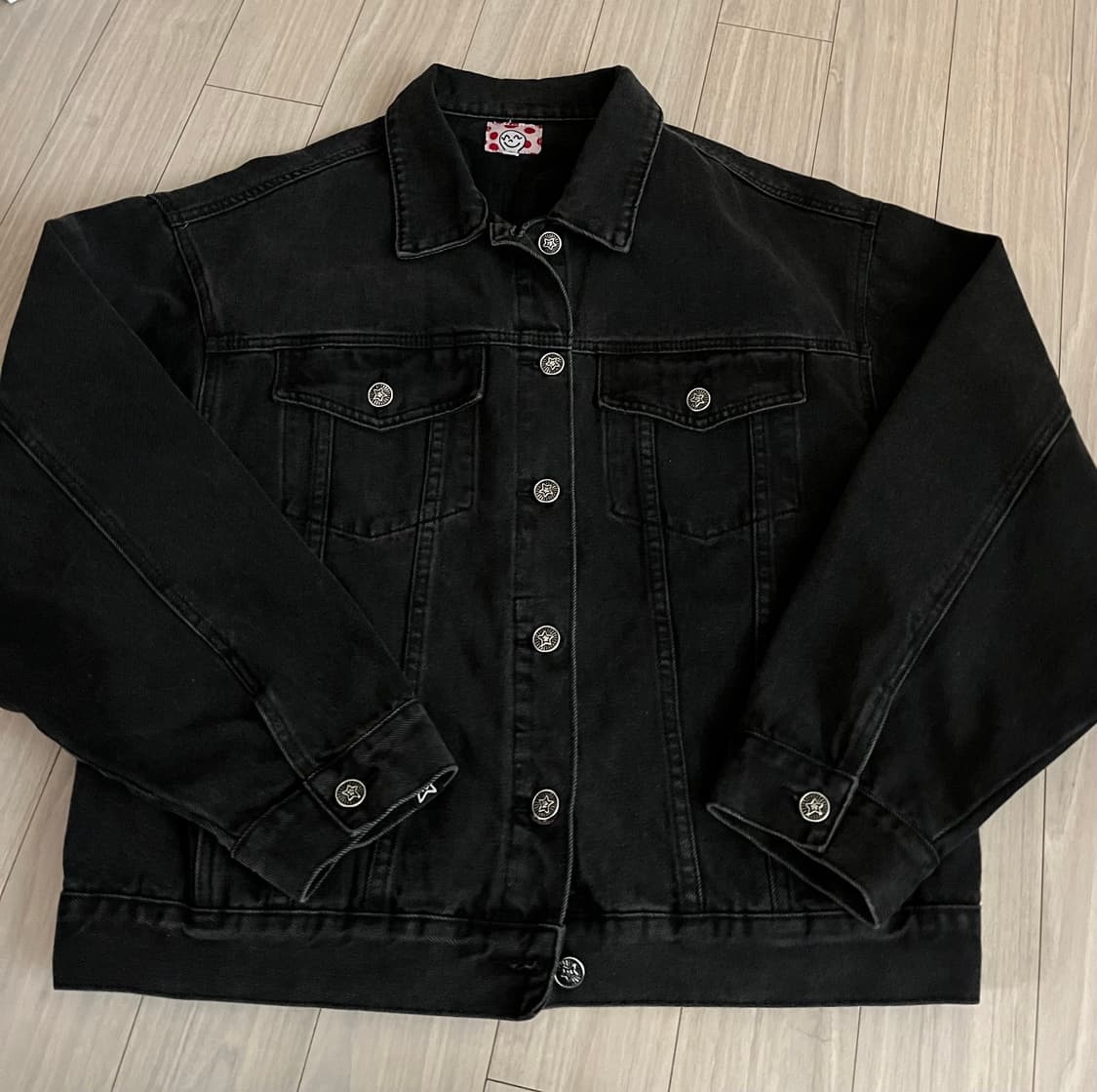 스타팀 블랙데님 자켓 S 사이즈 상품이미지1