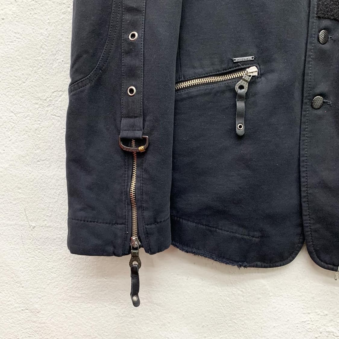 디젤 블랙 멀티포켓 락시크 싱글 블레이져  상품이미지5