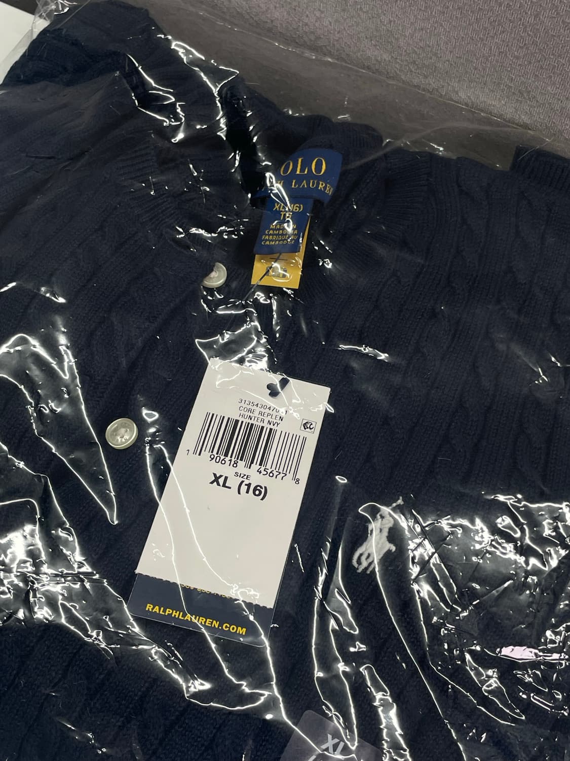 미착용 폴로 랄프 로렌 칠드런 가디건 XL 상품이미지7