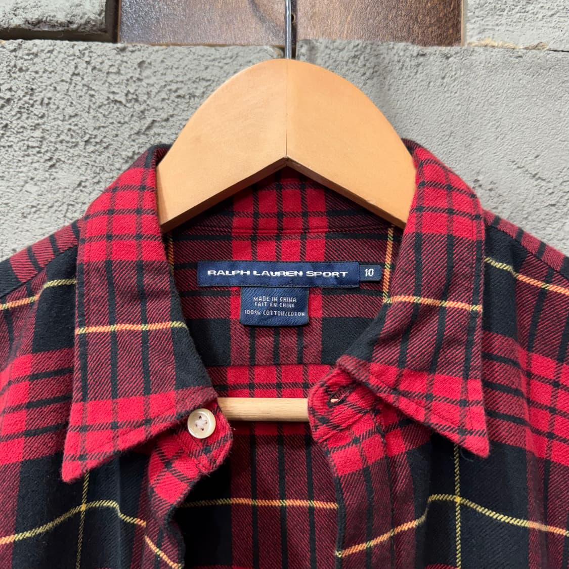 랄프로렌 우먼스 타탄 체크 셔츠 (M)   상품이미지4