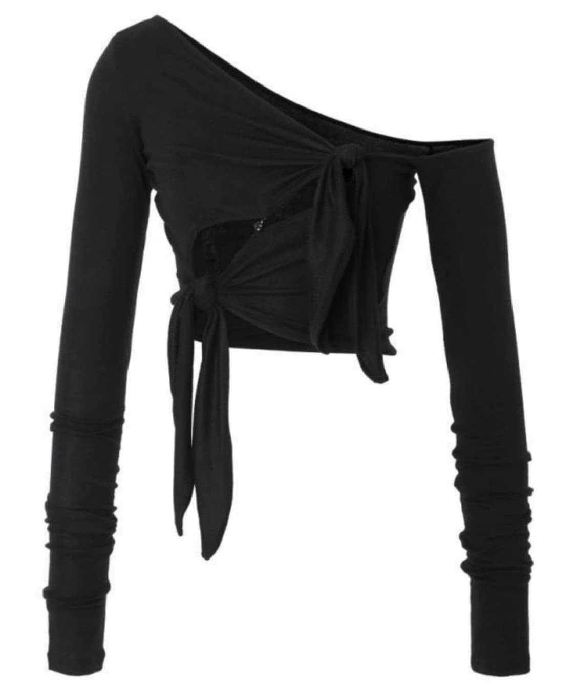 쓰리타임즈 tied one shoulder cardigan 상품이미지1