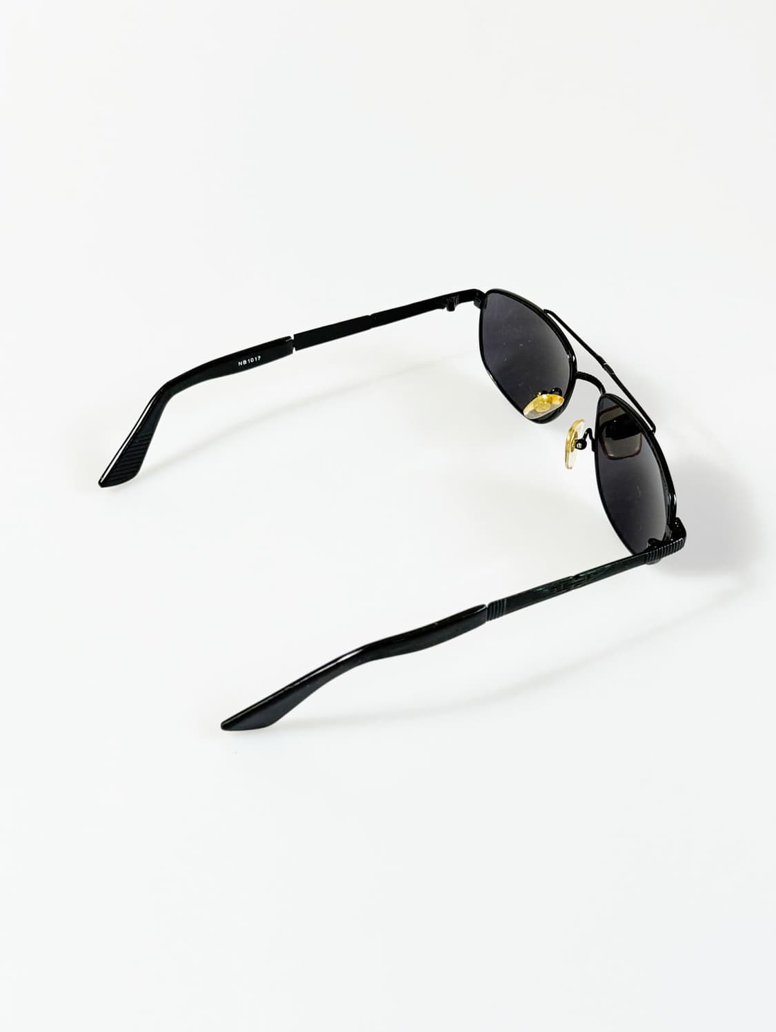 90s 블랙 메탈 스퀘어 보잉 프레임 빈티지 선글라스 상품이미지5