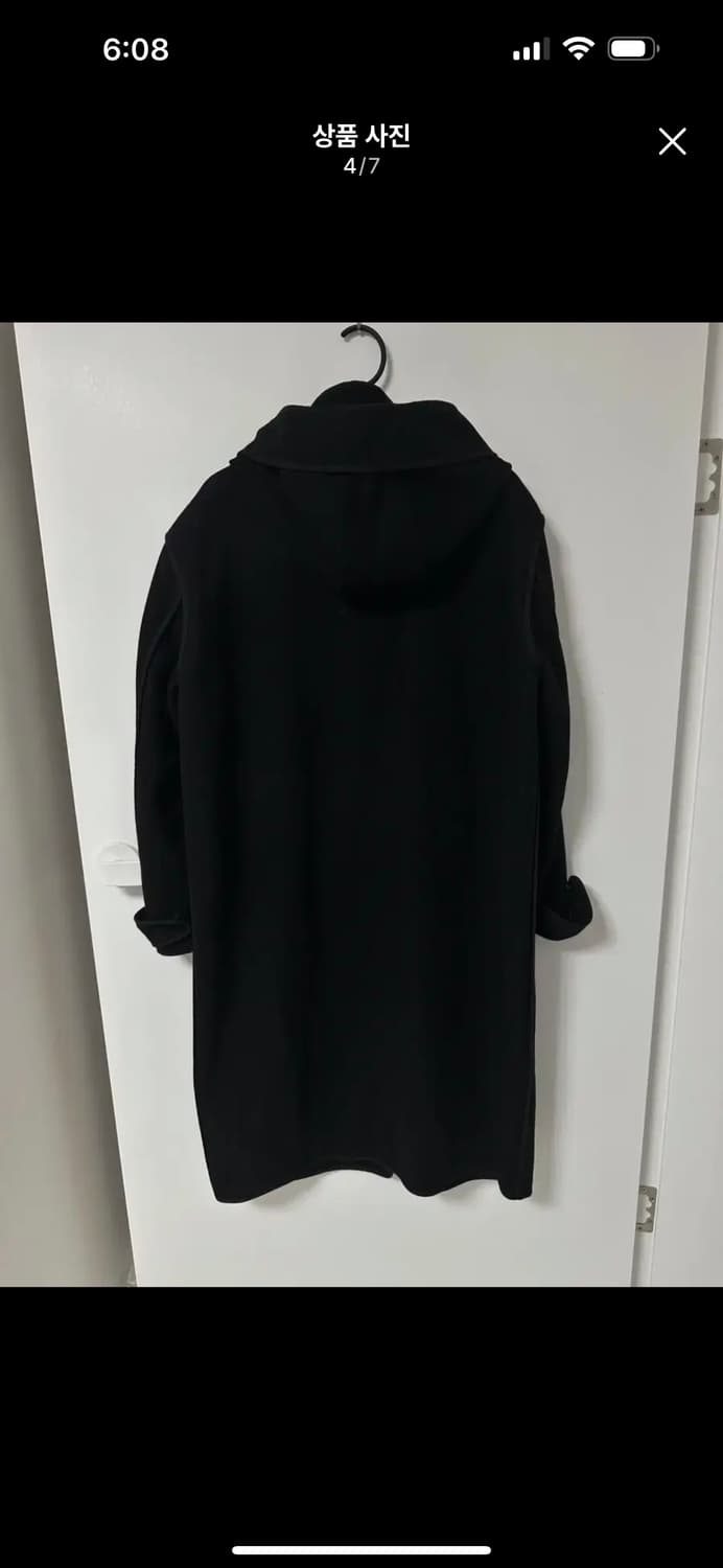 시스템 옴므 후드 코트 블랙 100 상품이미지4