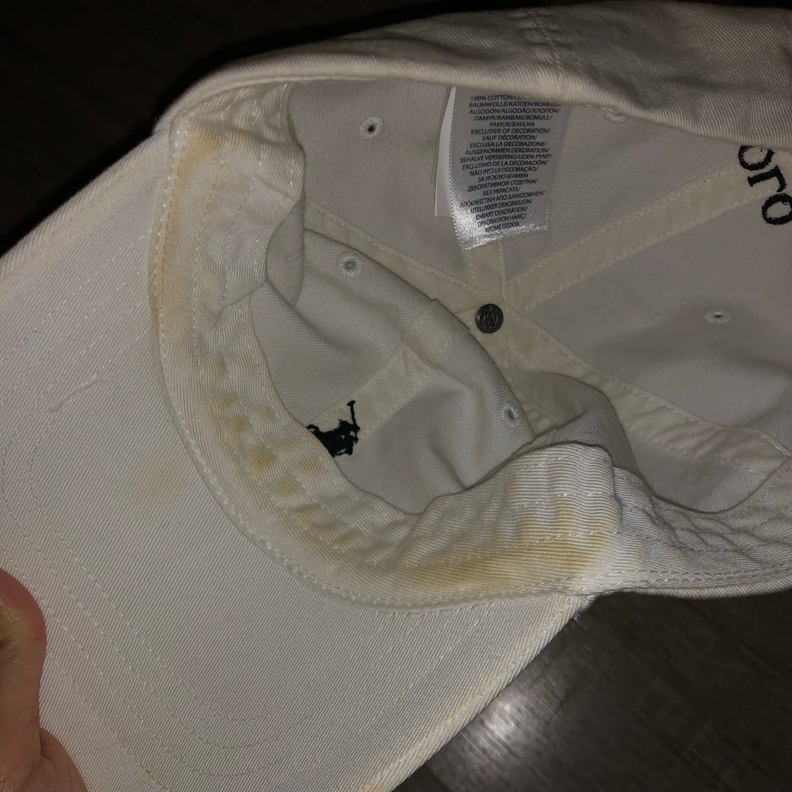 폴로 캡 화이트 상품이미지2