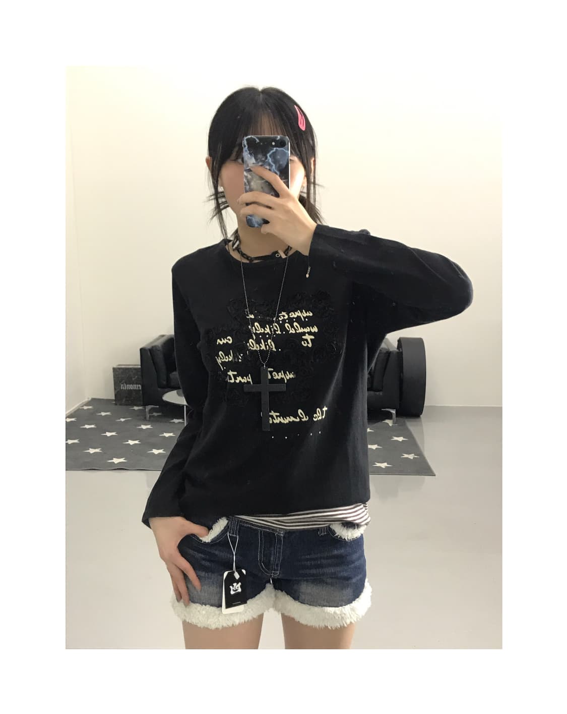 Jpn Kitsch Graphic Long Sleeve T-Shirts 상품이미지1