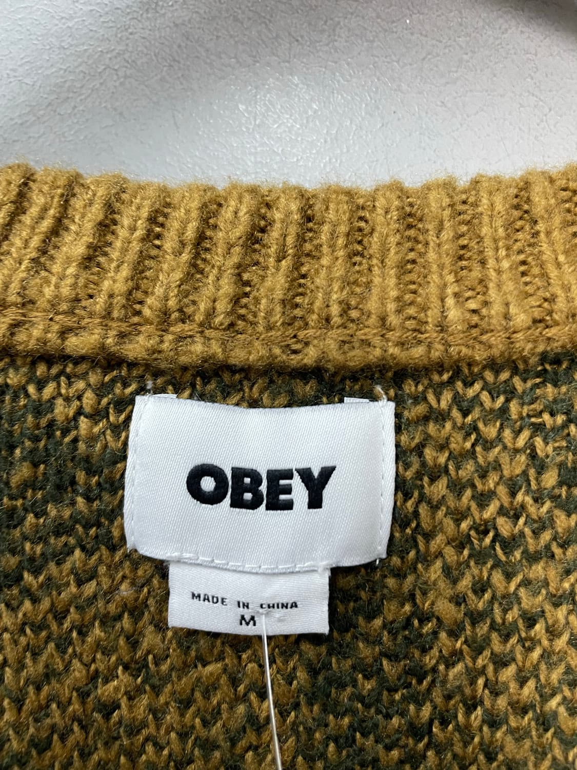 오베이 패턴 브라운 니트 가디건 H2357 상품이미지5