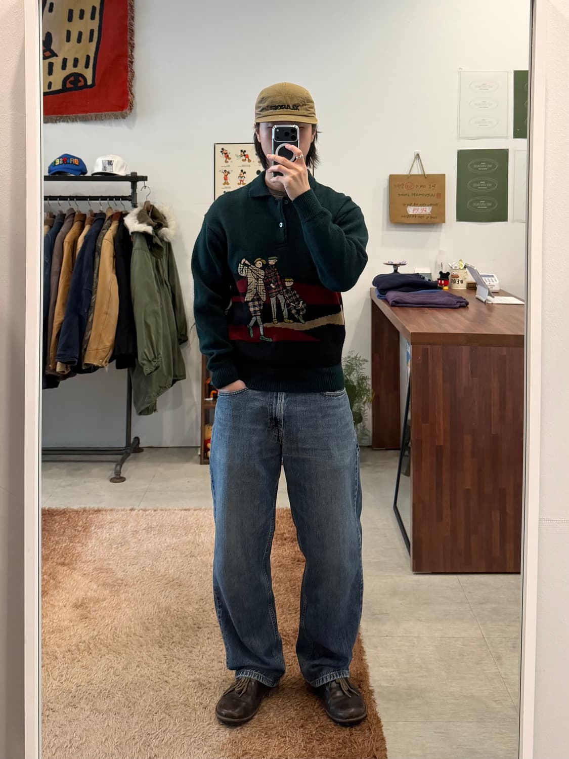 Seve 빈티지 울 카라 니트 상품이미지2