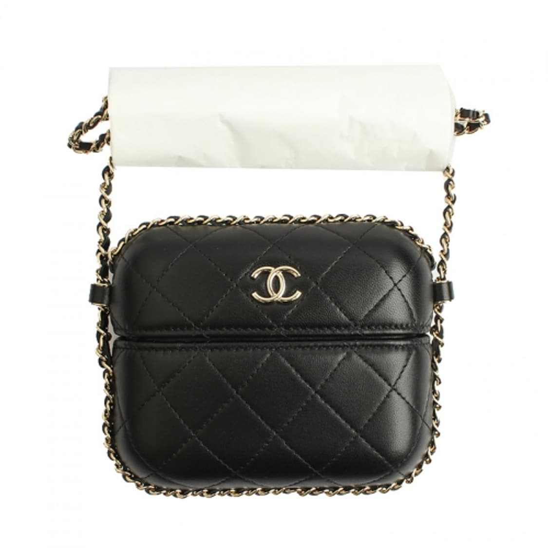 샤넬 블랙 금장 어라운드체인 미니크로스백 상품이미지1