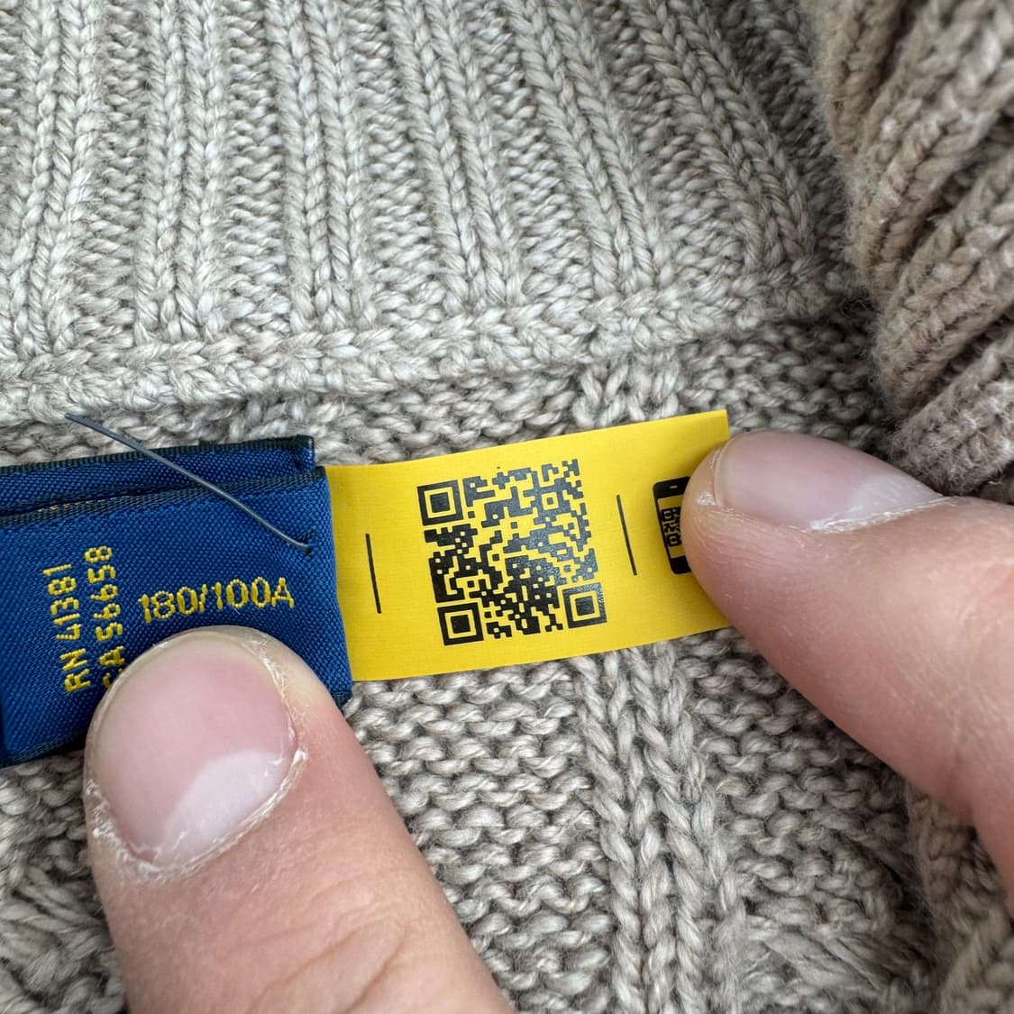 폴로 반집업 니트 상품이미지6