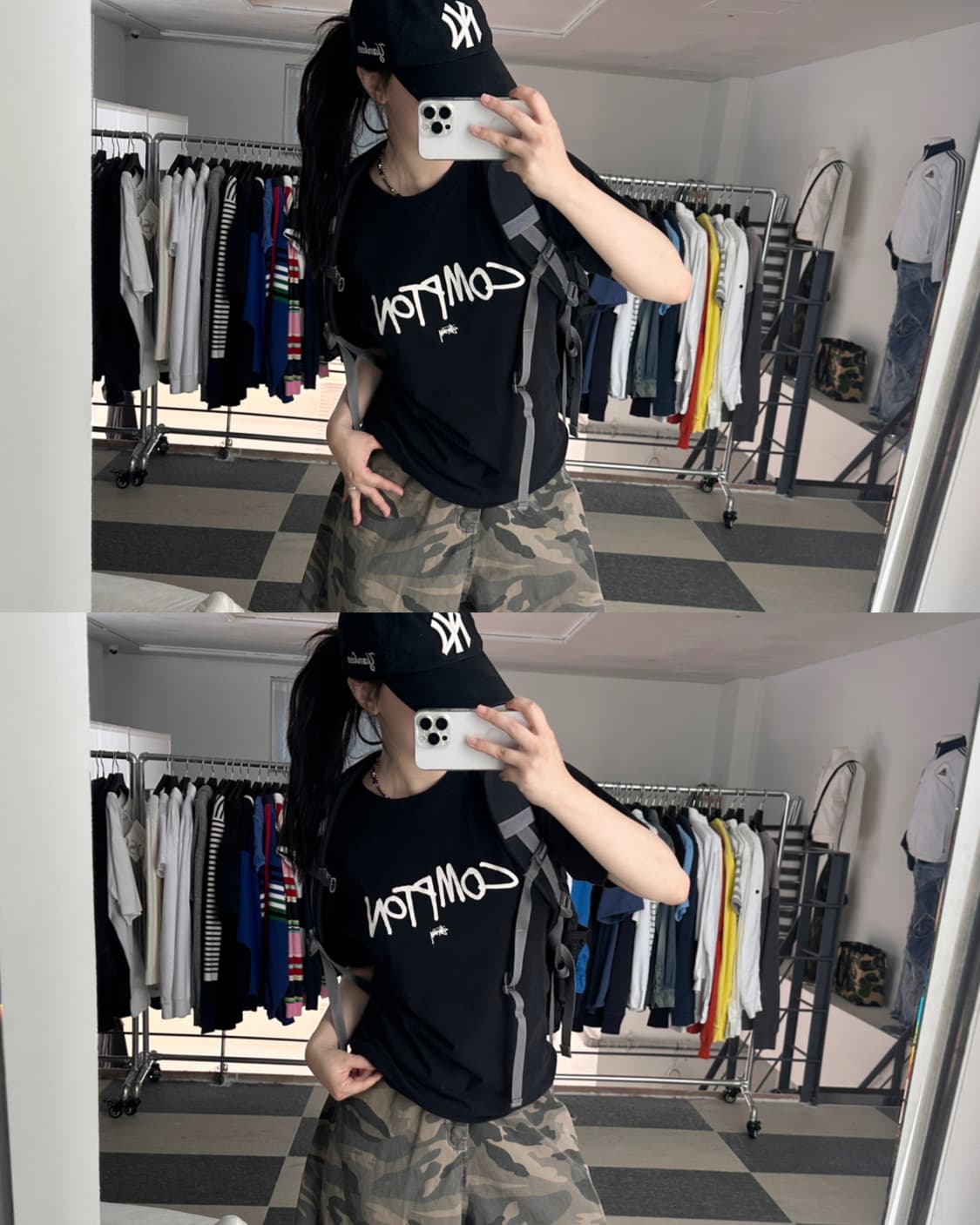 스투시 콤프턴 월드투어 반팔 티셔츠  상품이미지3