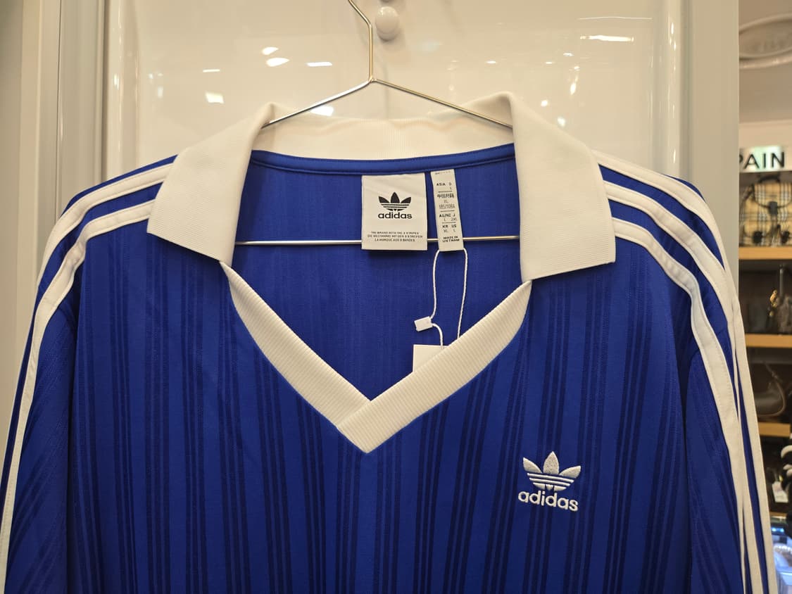 아디다스 삼선 블루 긴팔 티셔츠 상품이미지3