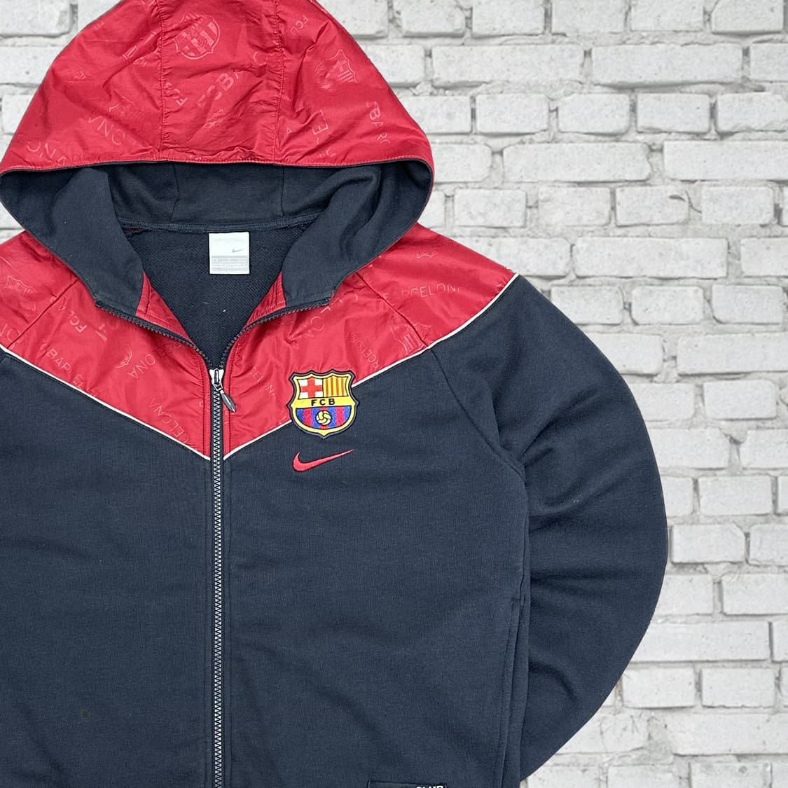 나이키 바르셀로나 05-06 올드스쿨 후드집업 S 상품이미지1