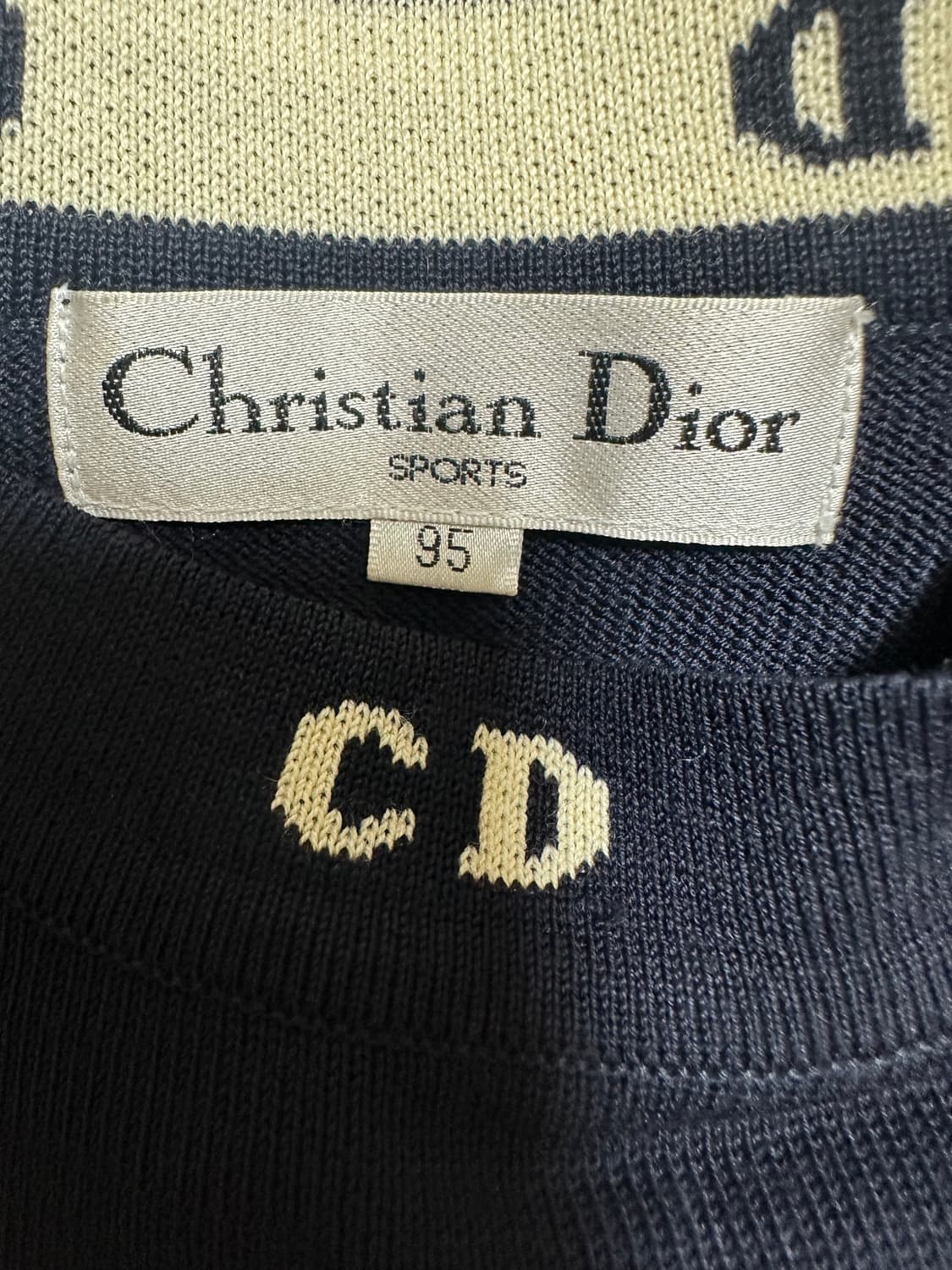 크리스찬 디올 스포츠 니트 베스트 네이비 상품이미지5