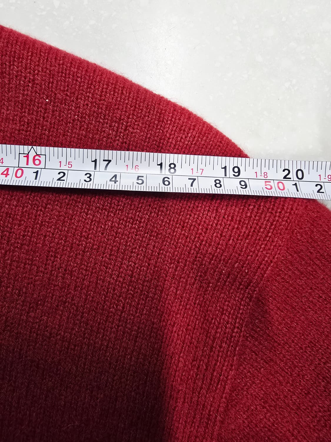 입생로랑 레드 카라넥 니트 올드스쿨 상품이미지7