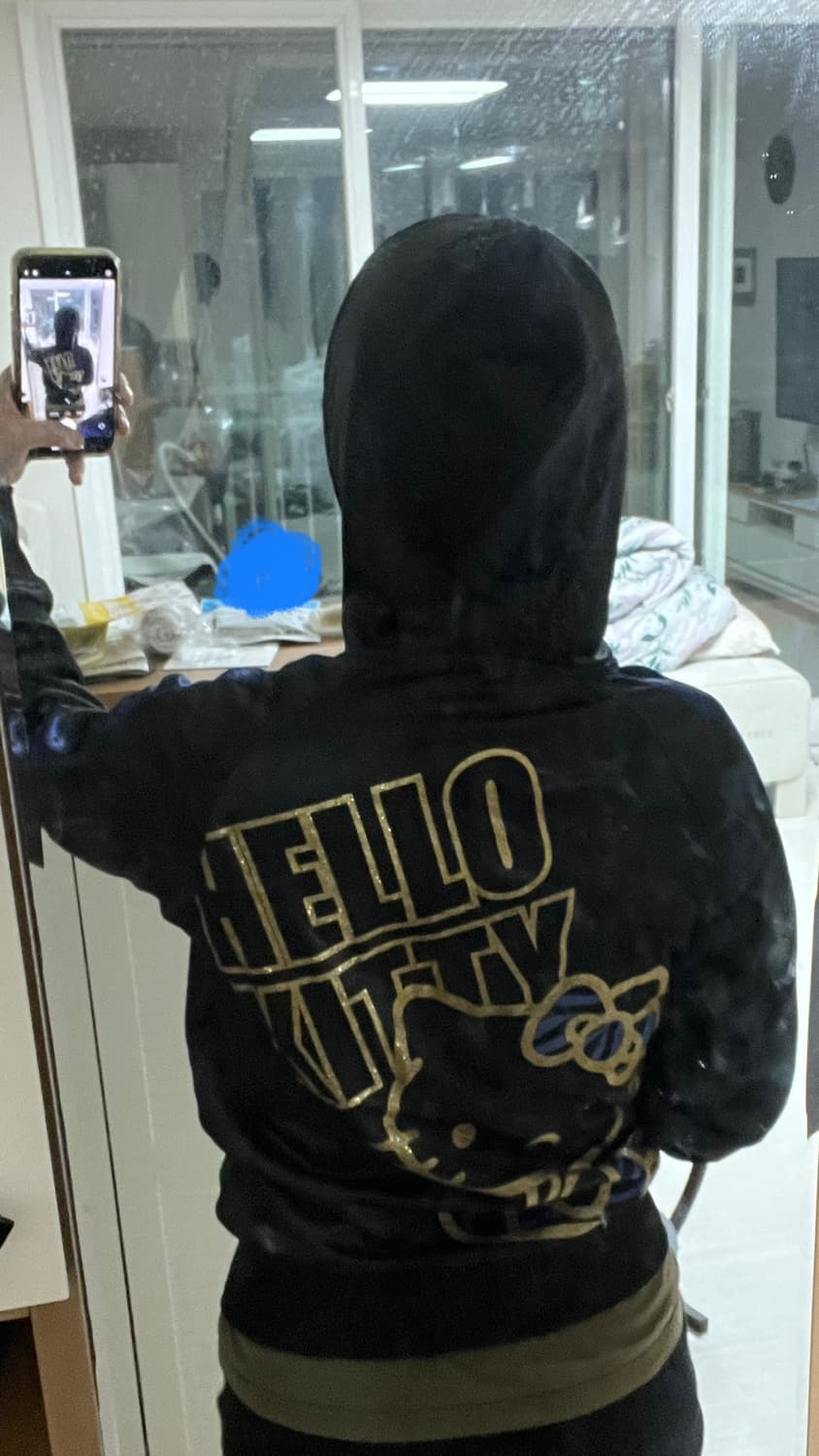 헬로키티 지브라 갸루 후드집업 상품이미지4