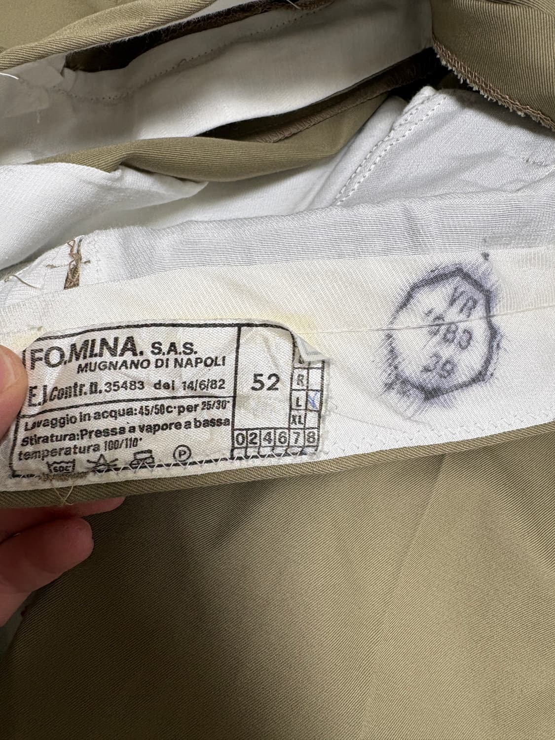 80s 이탈리아군 오피셔 팬츠 (33-34) 상품이미지3