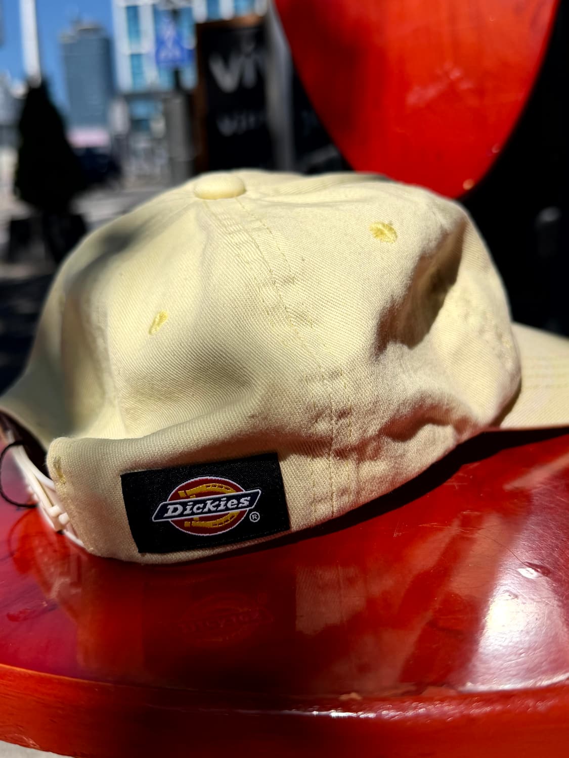 Dickies Pastel Yellow Logo Cap 상품이미지4