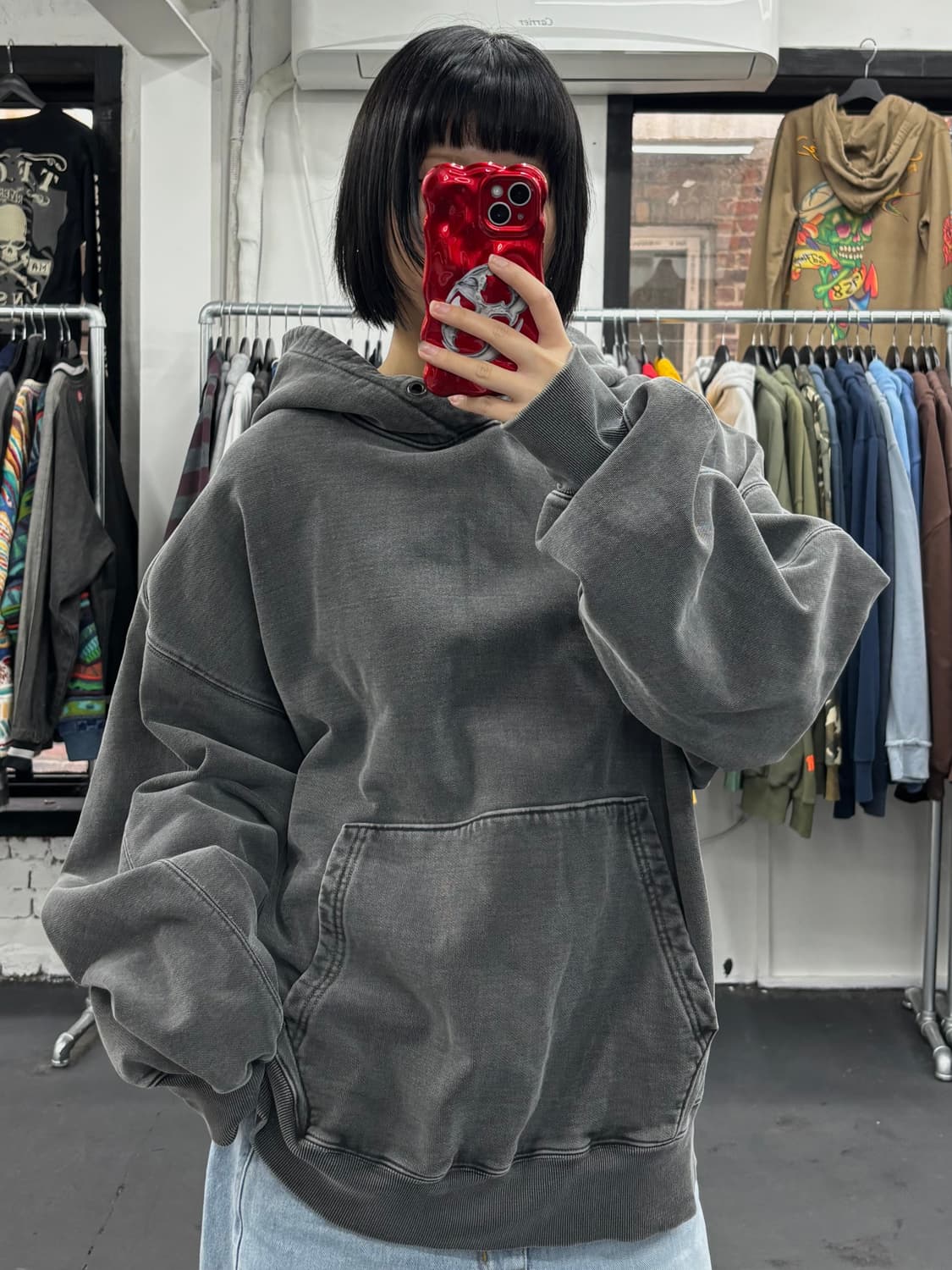 피그먼트 빅후디 후드티 상품이미지2