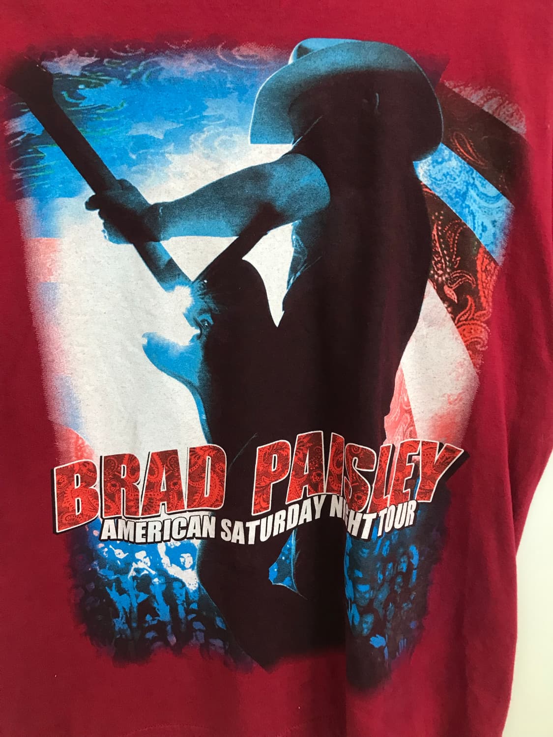 USA vintage 브래드 패이즐리 월드투어 반팔 티셔츠 상품이미지5