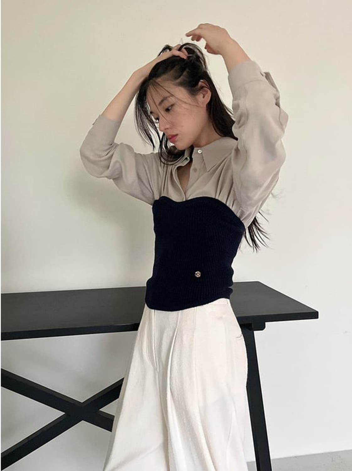 RRACE 니트 뷔스티에 상품이미지1