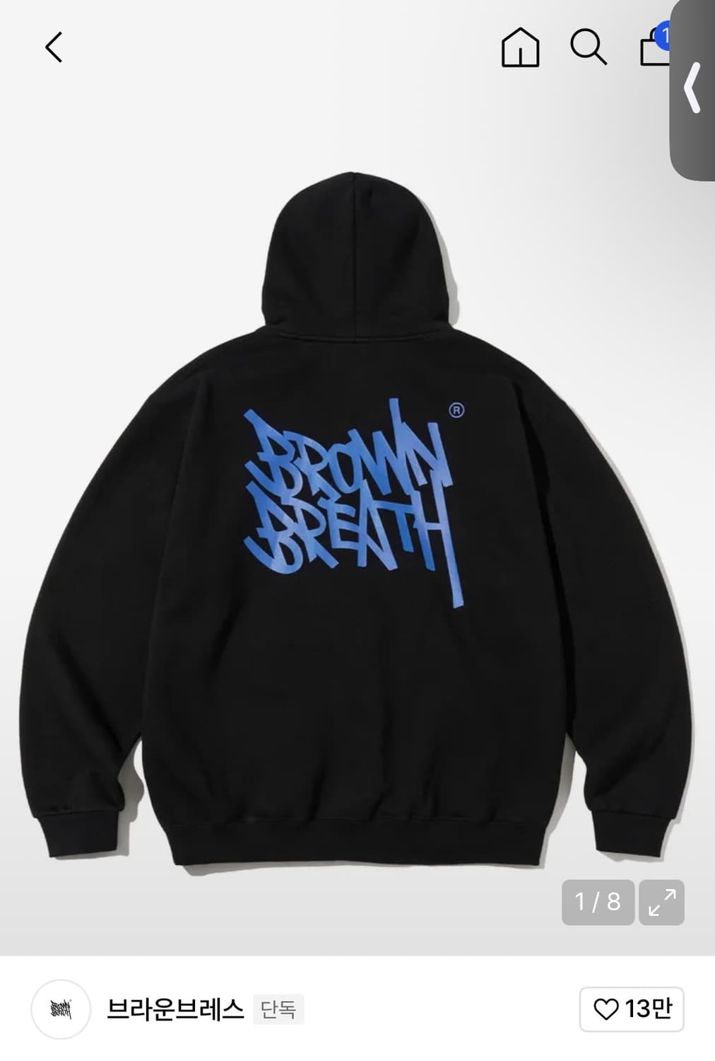 브라운브레스 후드티 s 상품이미지1