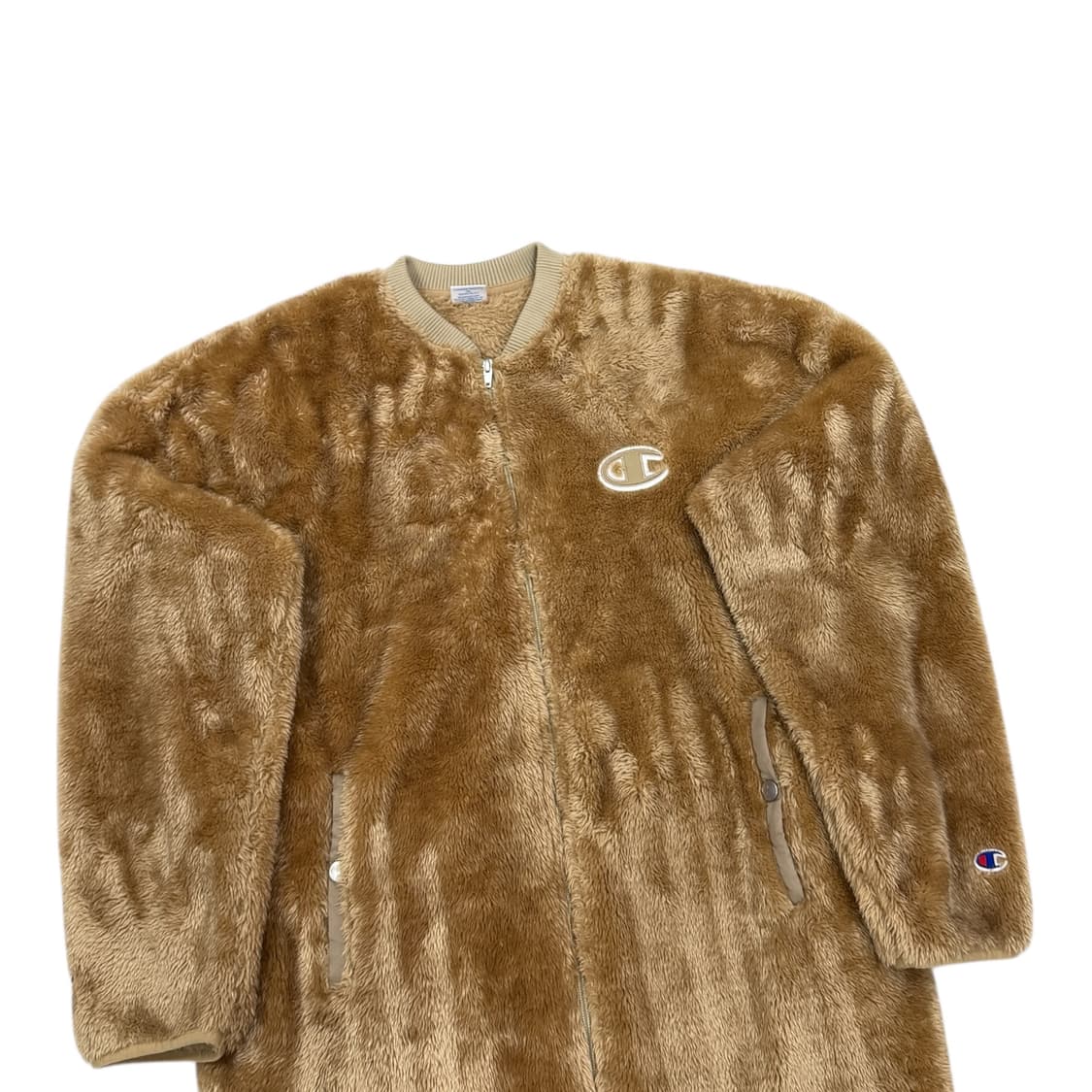 챔피온 우먼 뽀글이 쉐르파 롱 후리스 코트 브라운 L 상품이미지2