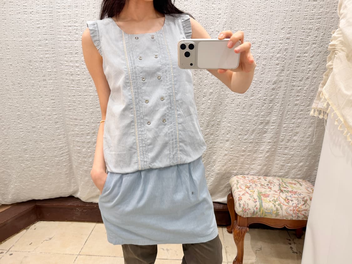 Cloud Stripe Tunic Dress 상품이미지5