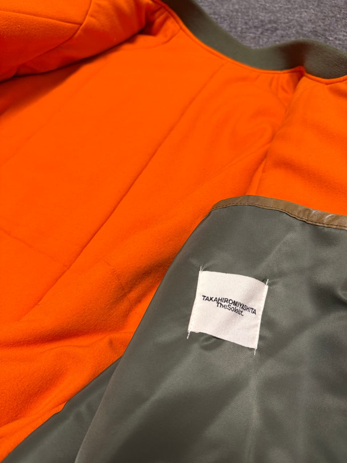 [46] 솔로이스트 14AW 이중봄버 자켓 올리브 상품이미지7