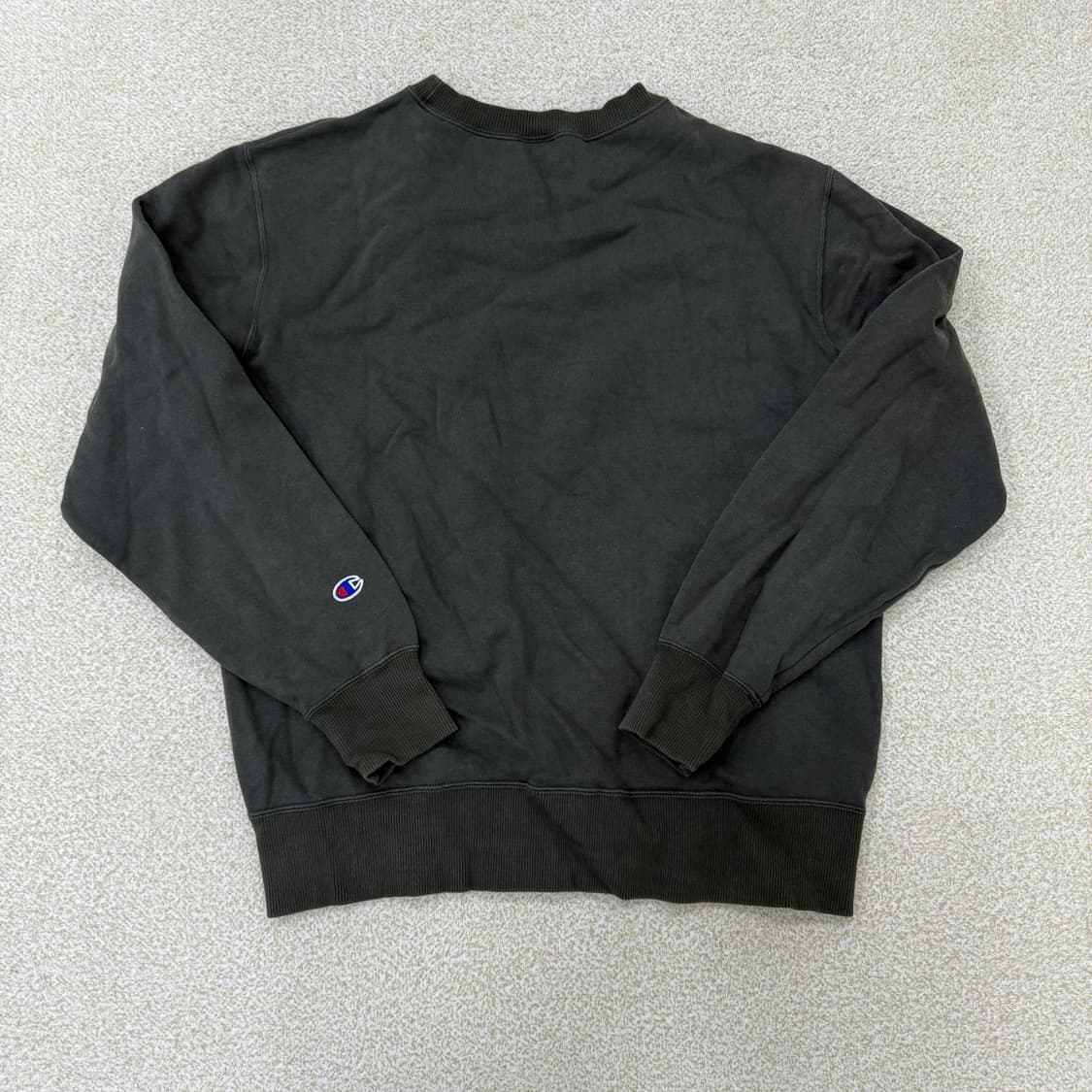 [L] 챔피온 기모 블랙 맨투맨 0102T1 상품이미지2