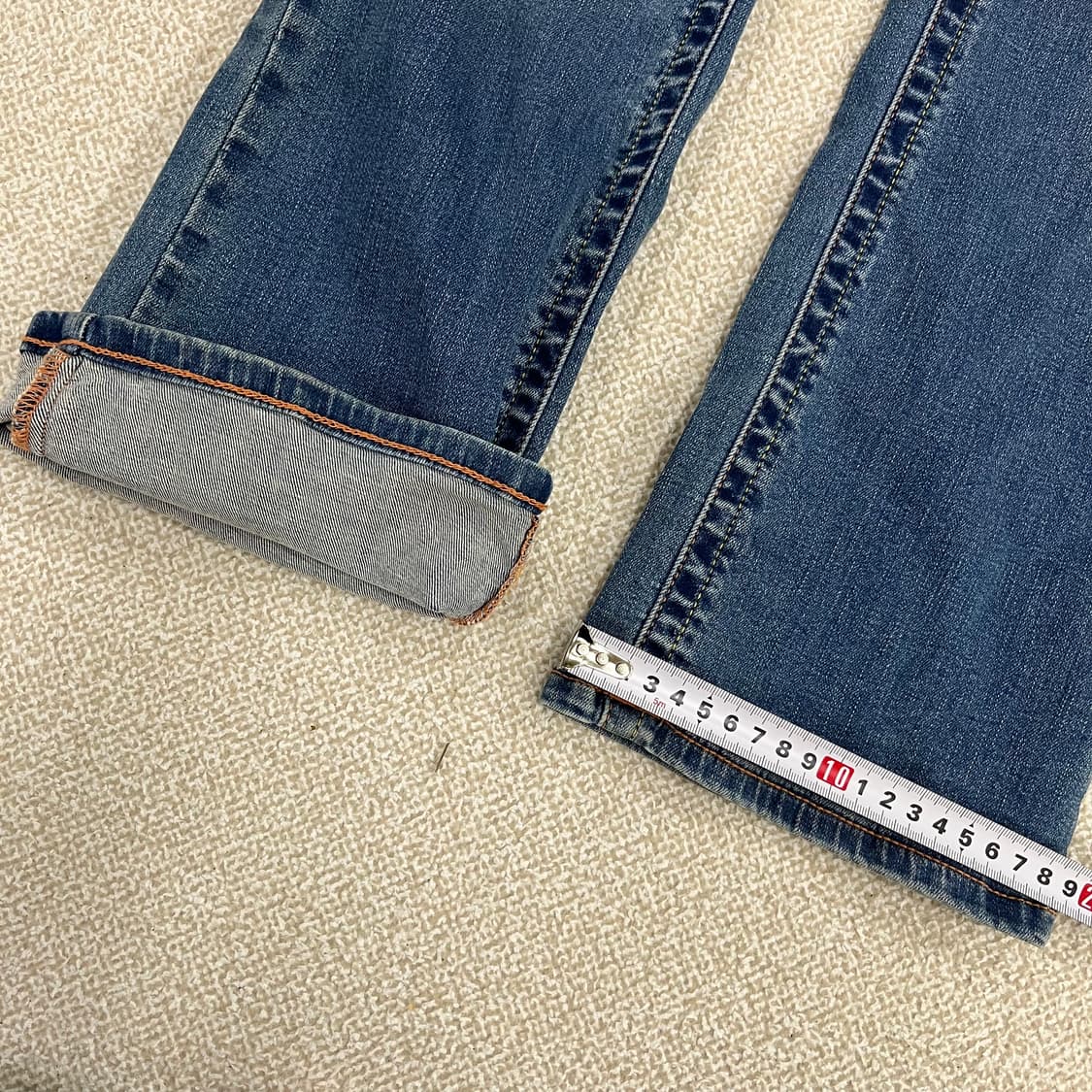 [68] 트루릴리전 여성 세미 부츠컷 데님 청바지 0105M1 상품이미지7