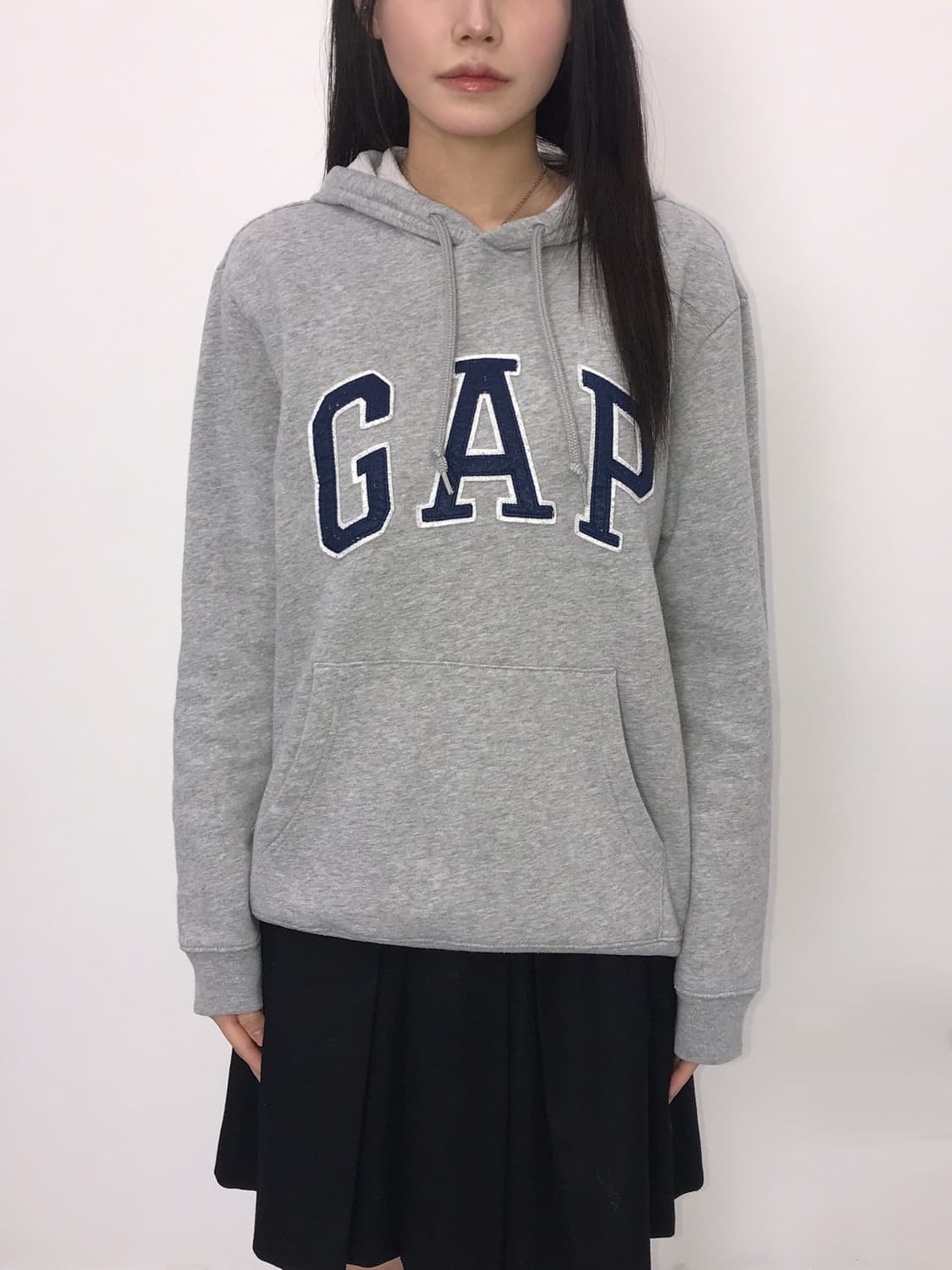 'GAP' Grey & Navy Logo Hoodie 상품이미지2