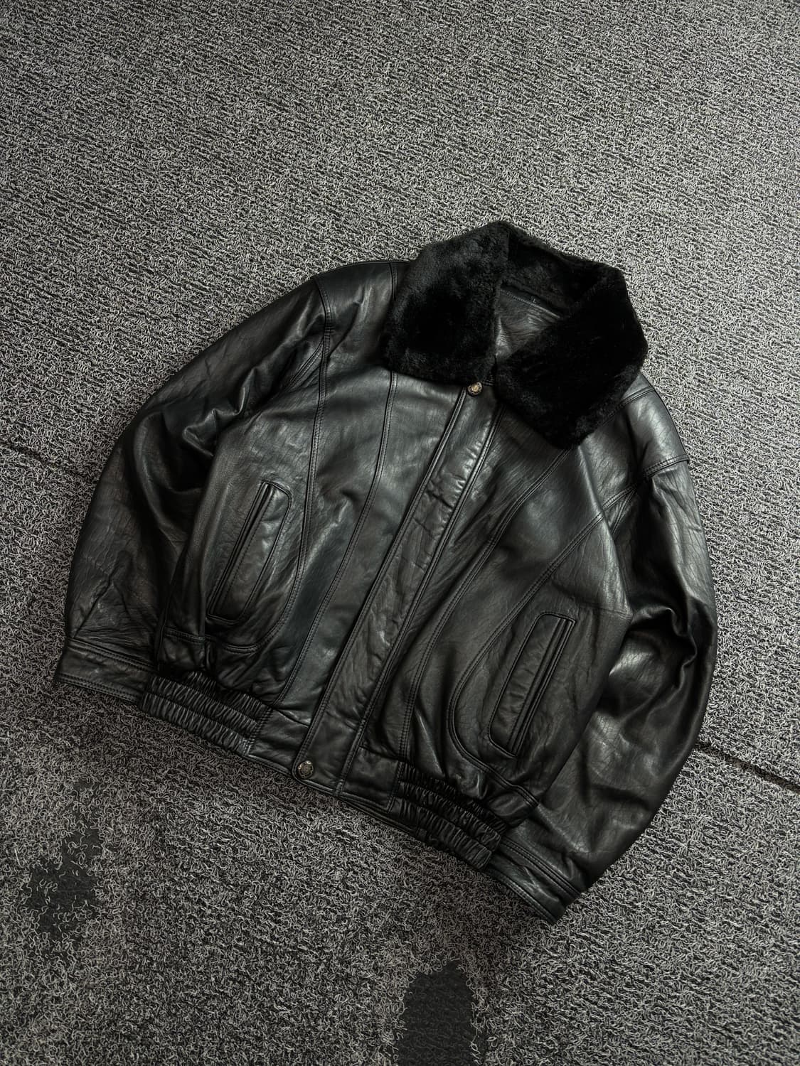 빈티지 아카이브 퍼카라 양가죽 레더 자켓 3226 상품이미지1