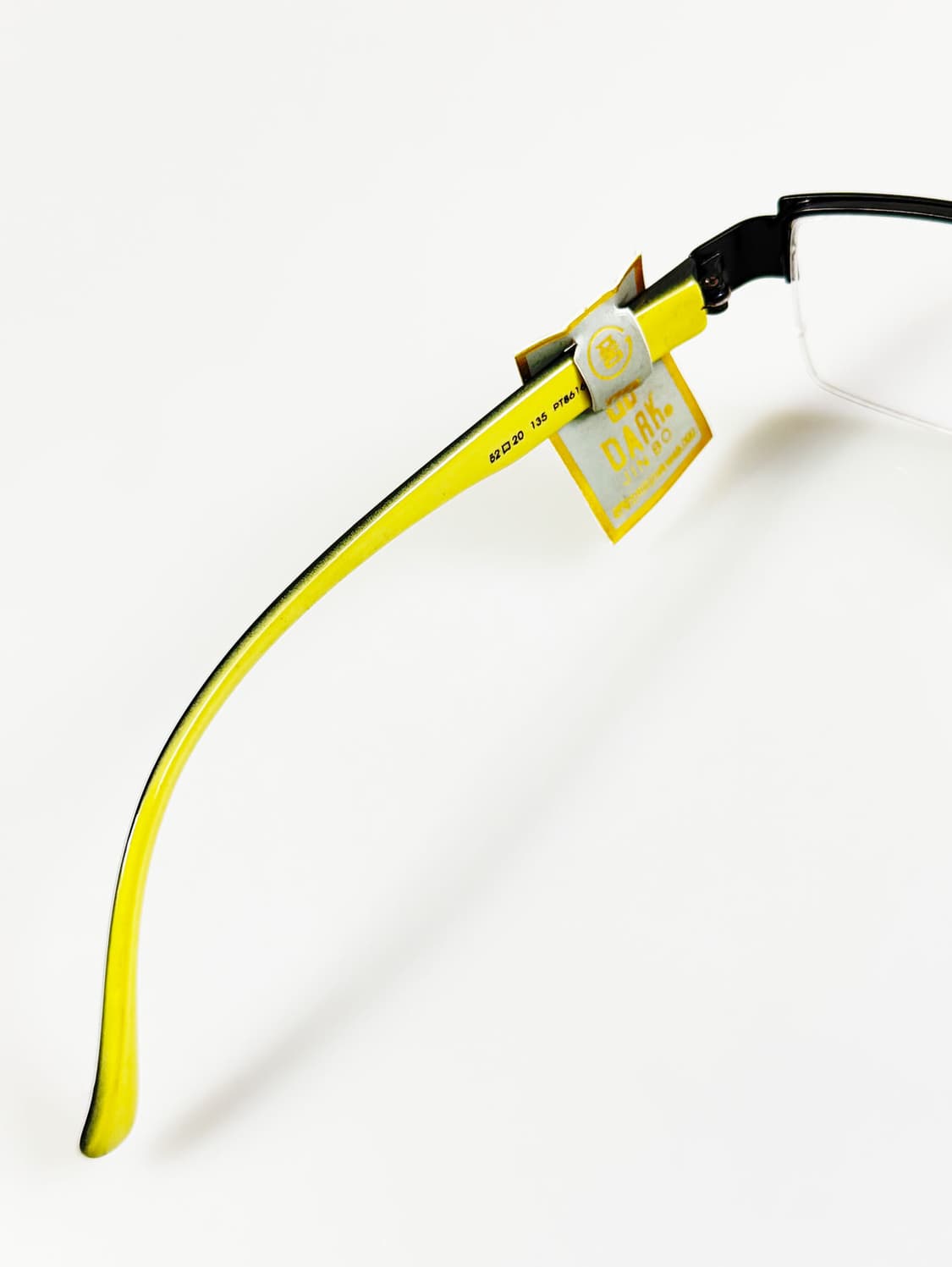 DARK 블랙 반무테 스퀘어 메탈 빈티지 안경 상품이미지7