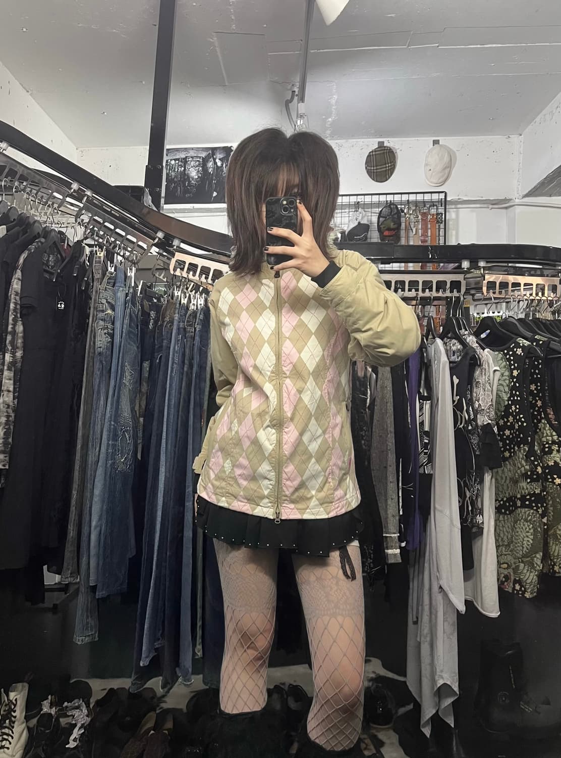 Roxy 체크패턴 경량패딩 상품이미지1